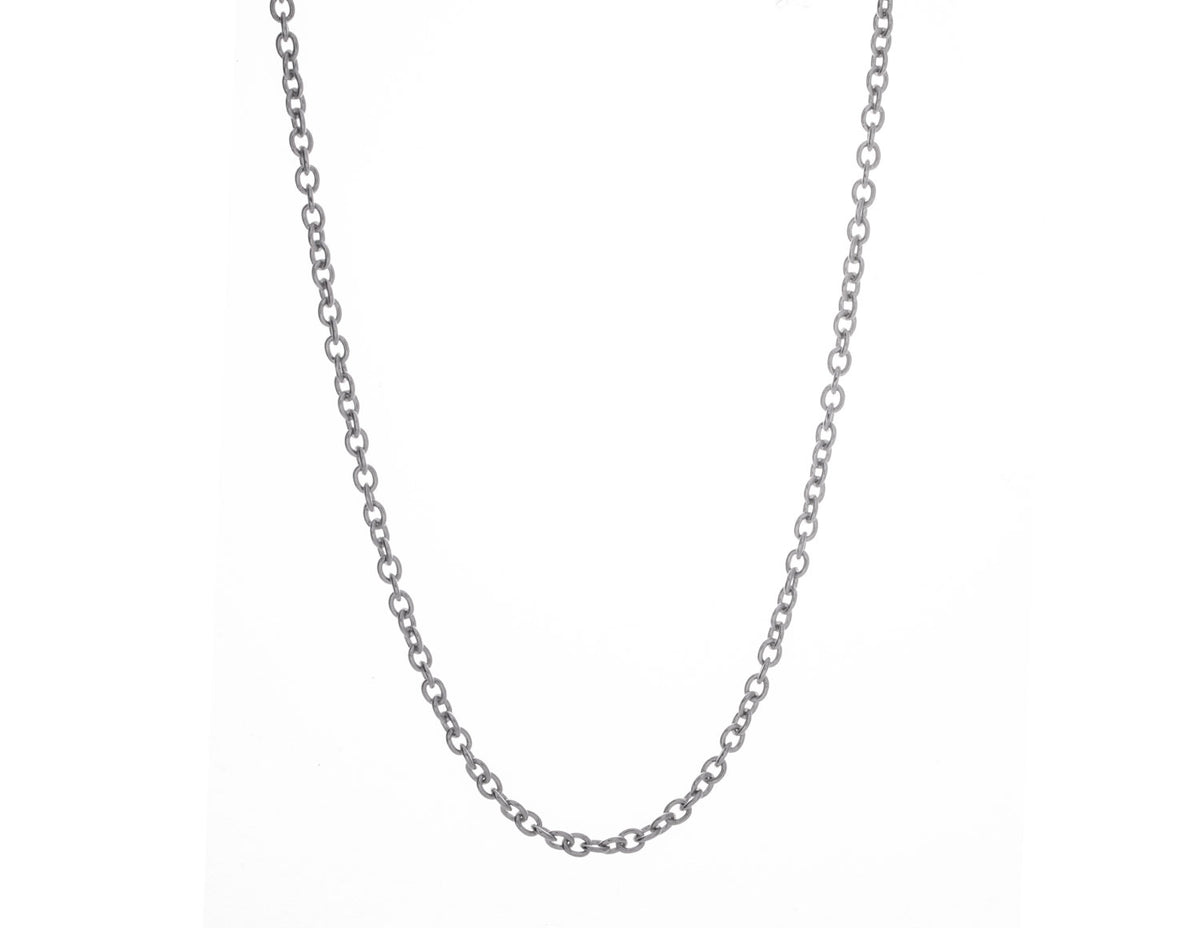 18" 2.5mm Sterling Silver Open Cable Chain