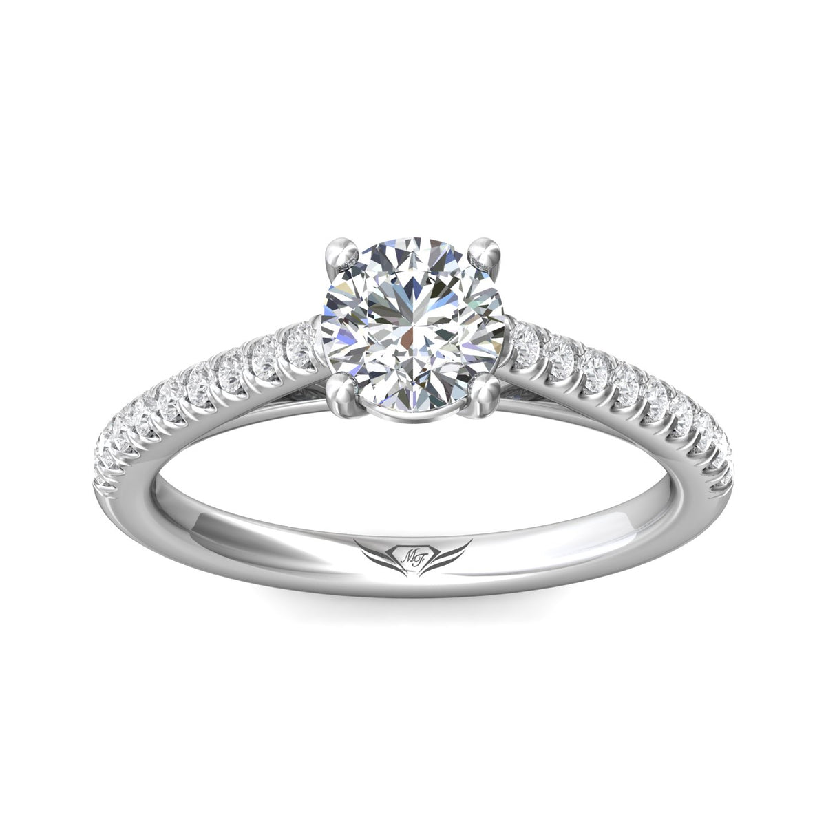 1/3ct. t.w. Diamond Engagement Ring in 14K White Gold