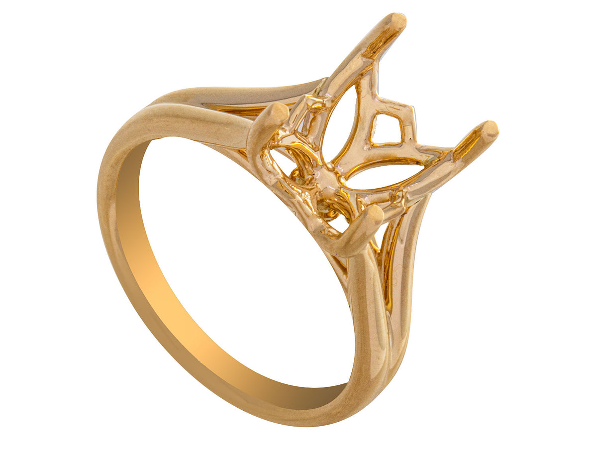 Solitaire Engagement Ring in 14K Yellow Gold