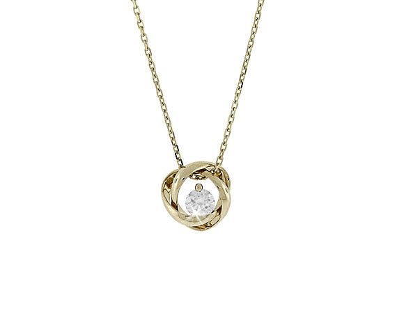 1/4ct. t.w. Kessler 81 Round Diamond Pendant in 14K Yellow Gold