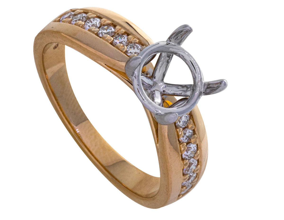 1/4ct. t.w. Diamond Engagement Ring in 14K Yellow Gold