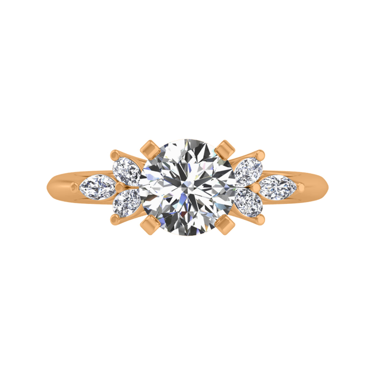 1/4ct. t.w. Diamond Engagement Ring in 14K Yellow Gold