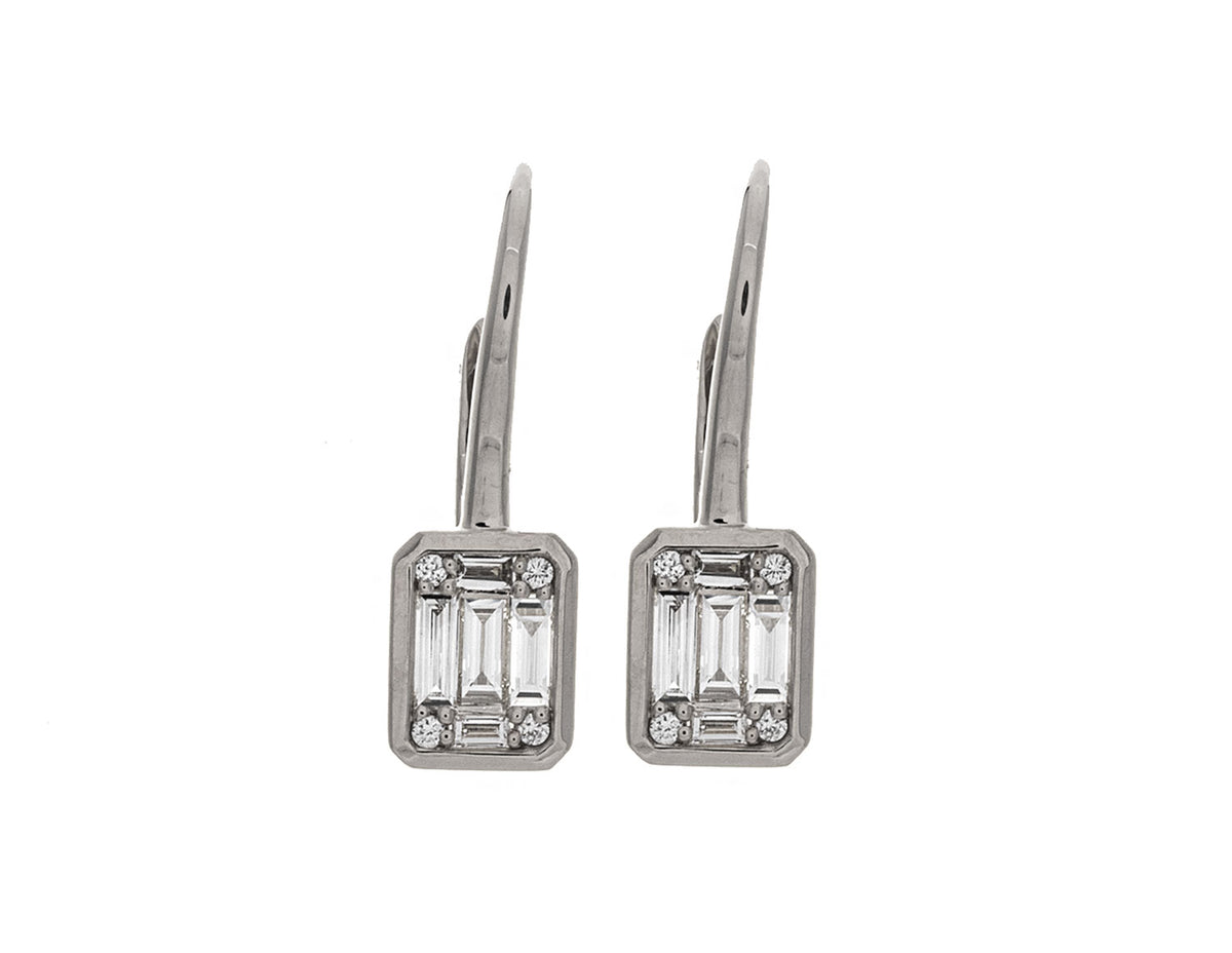 2/5ct. t.w. Diamond Drop Earrings in 14K White Gold