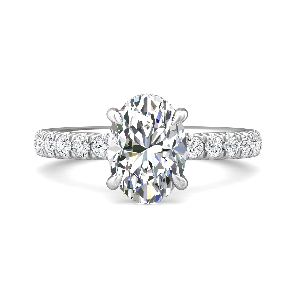 1/2ct. t.w. Diamond Engagement Ring in 14K White Gold