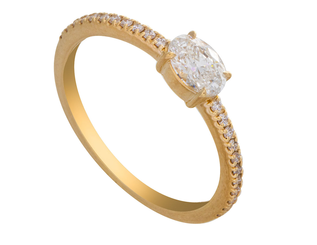 1/2ct. t.w. Diamond Promise Ring in 10K Yellow Gold