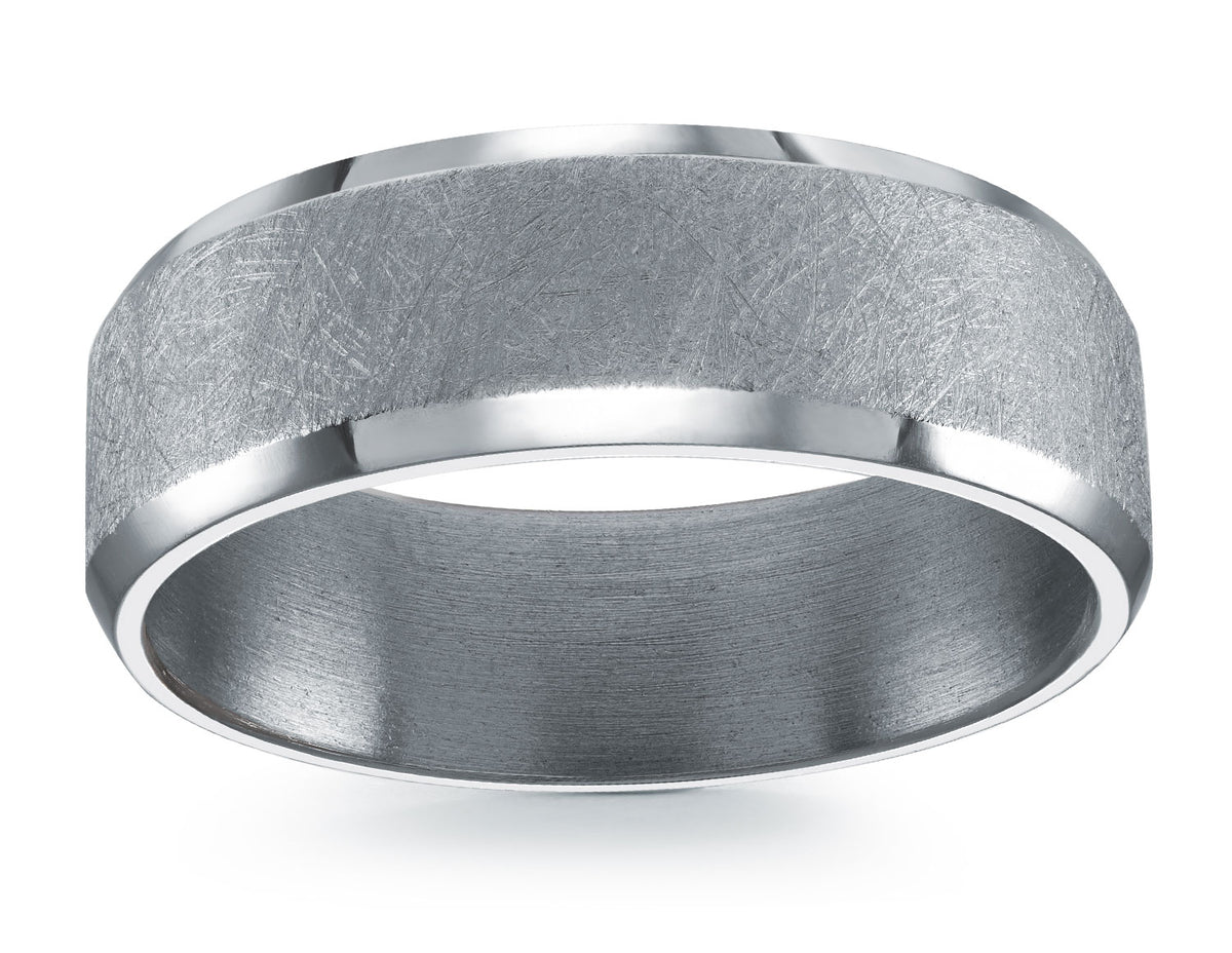 7mm Wedding Band in Grey Tantalum