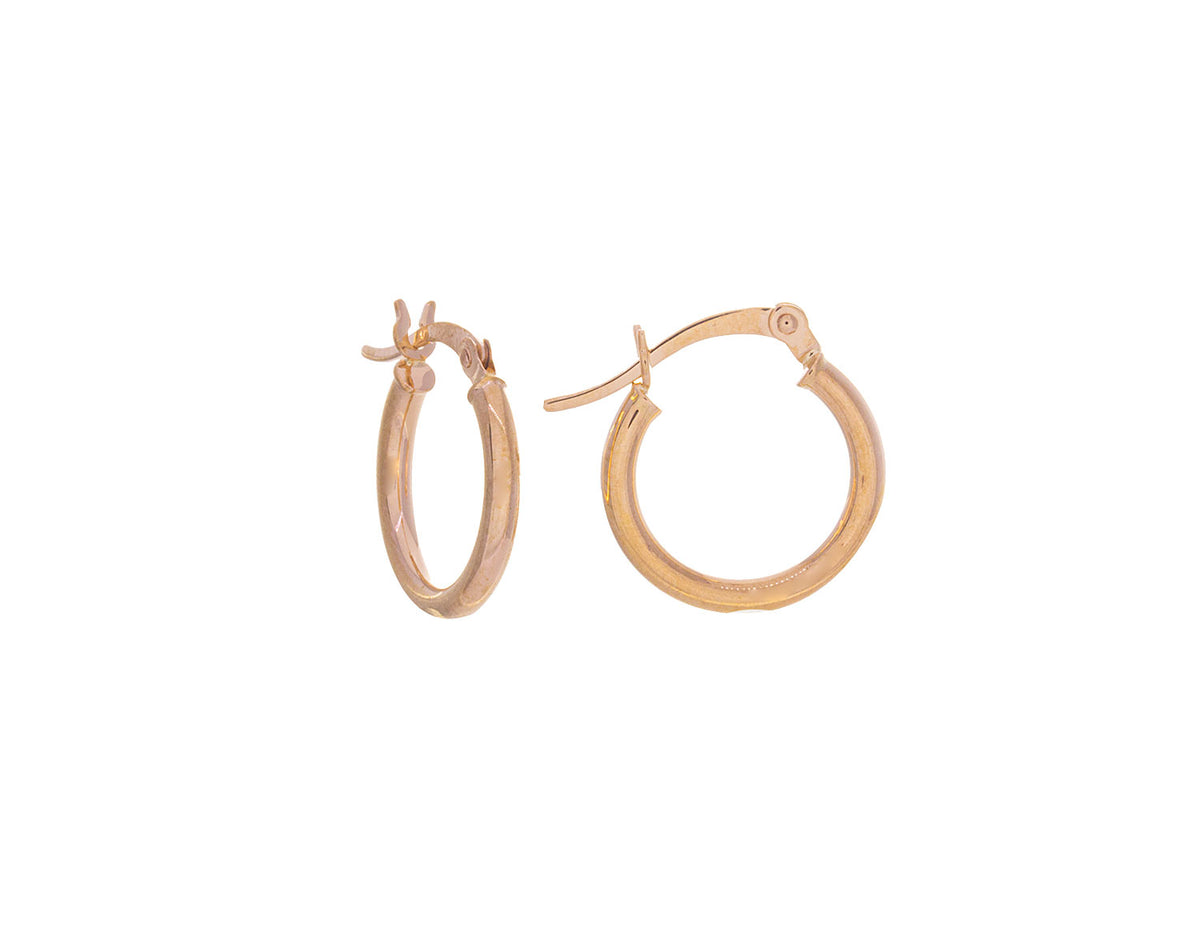 Hoop Earrings in 14K Yellow Gold