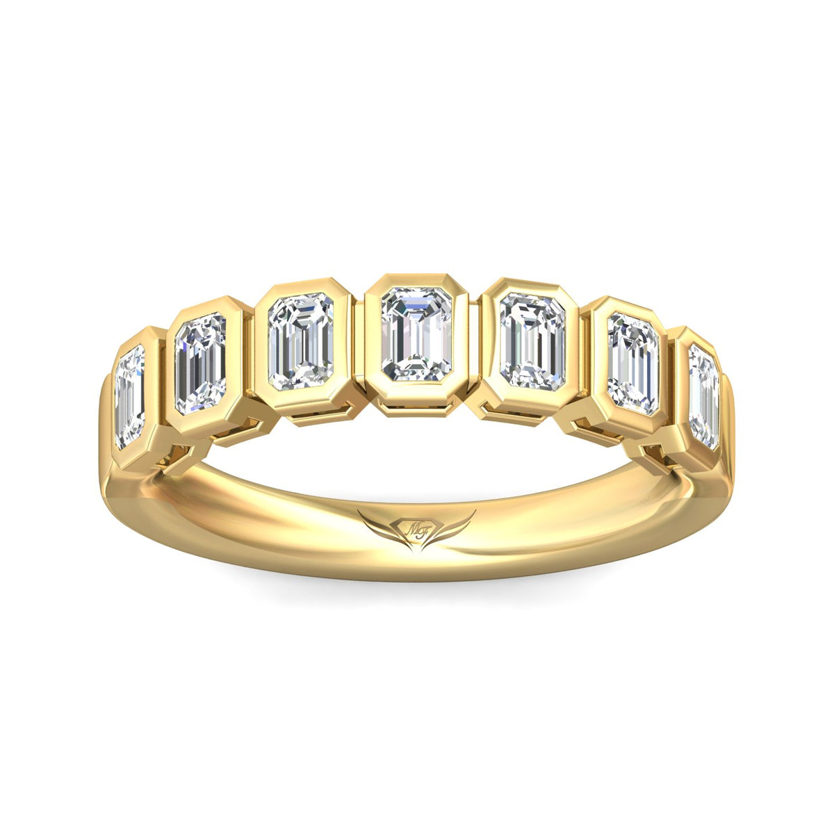 1ct. t.w. Emerald Cut Diamond Anniversary Ring in 14K White Gold