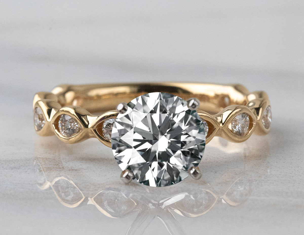 1/2ct. t.w. Kessler 81 Diamond Engagement Ring in 18K Yellow Gold