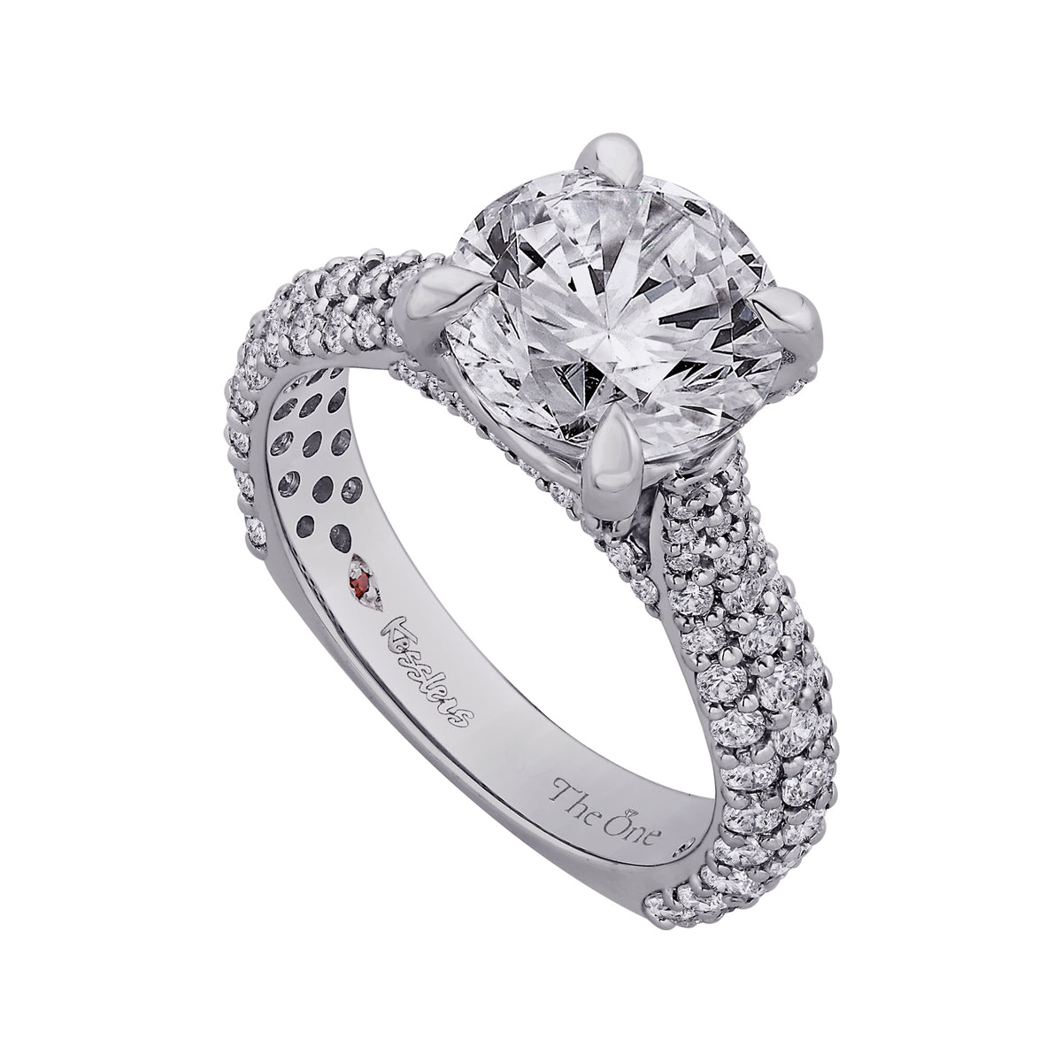 1 1/3ct. t.w. Round Cut Diamond Engagement Ring in 14K White Gold