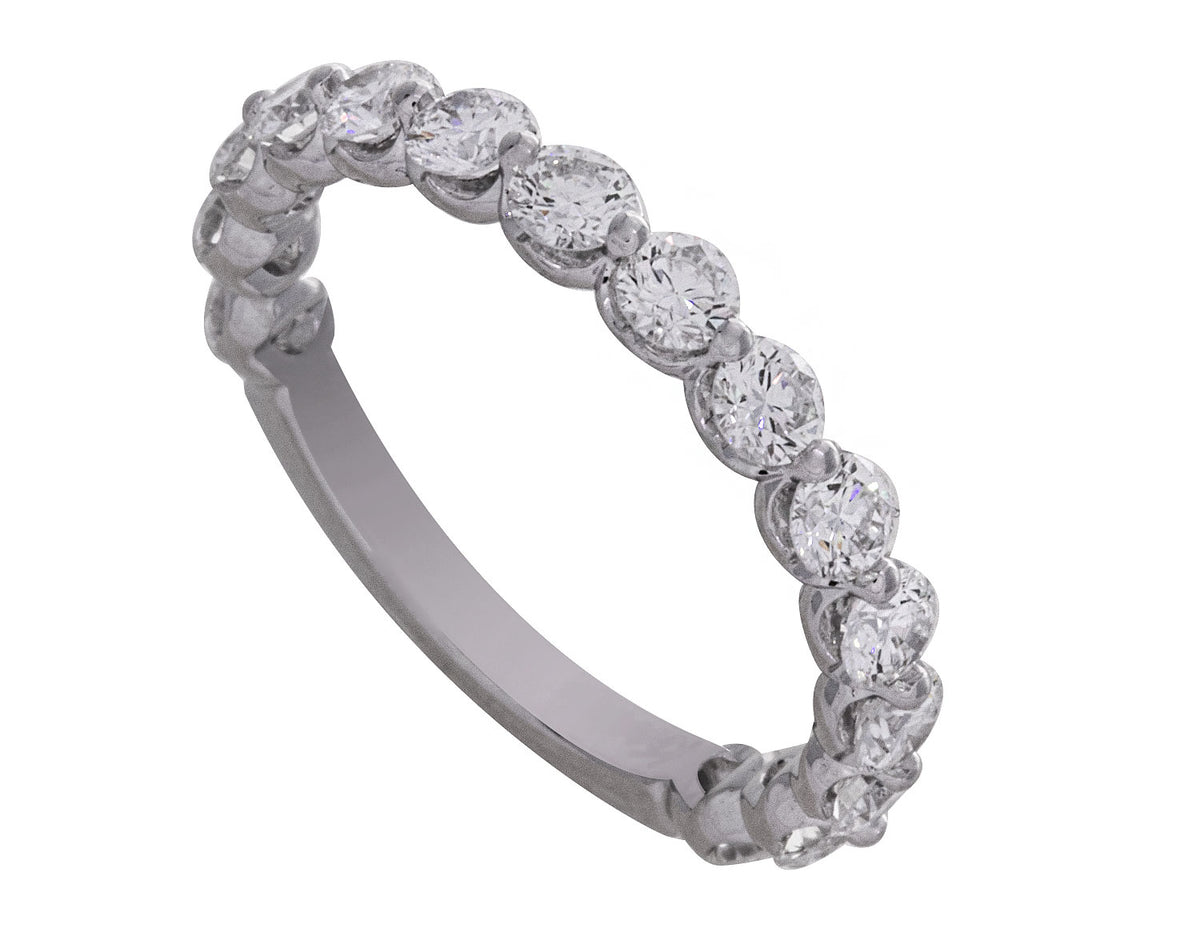 1 1/3ct. t.w. Diamond Anniversary Ring in 14K White Gold