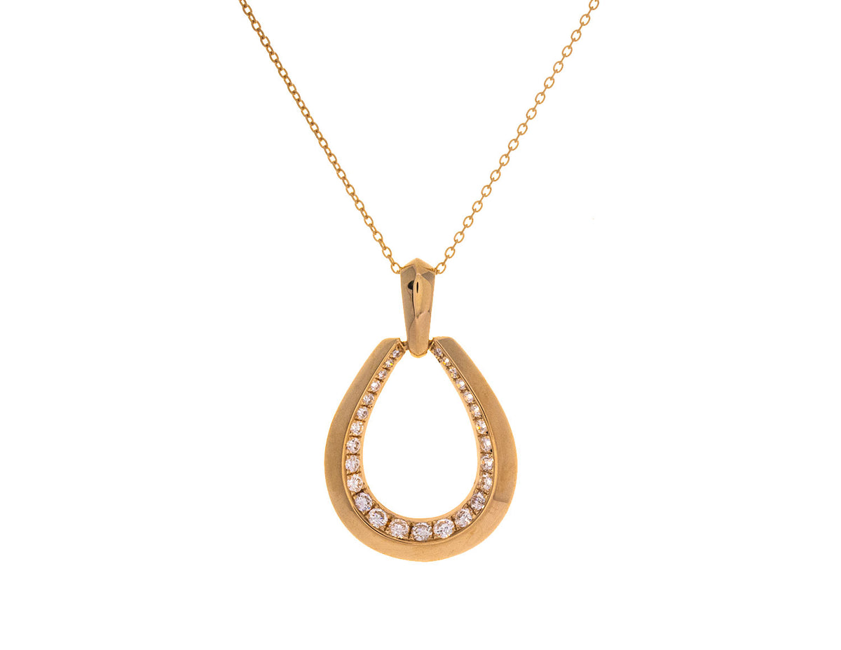 1/2ct. t.w. Diamond Pear Shape Pendant in 14K Yellow Gold