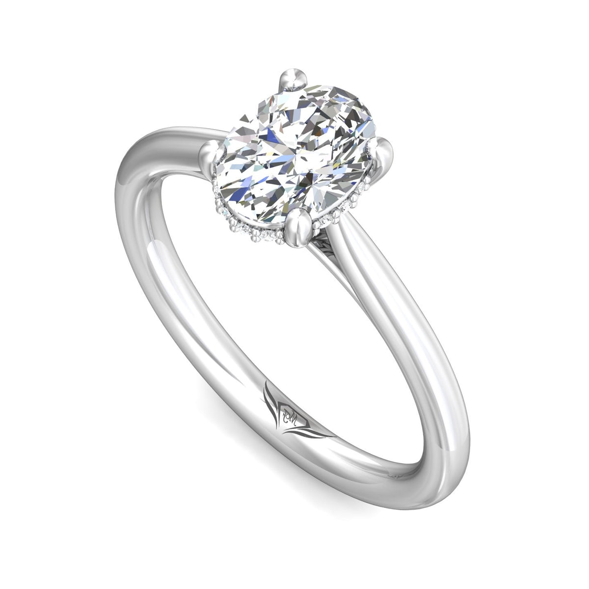 .05ct. t.w. Diamond Engagement Ring in 14K White Gold
