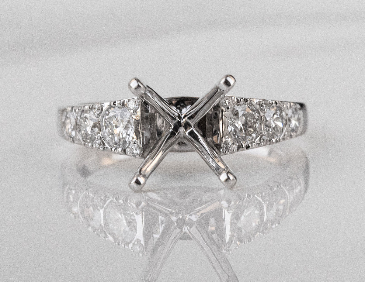 5/8ct. t.w. Diamond Engagement Ring in 14K White Gold