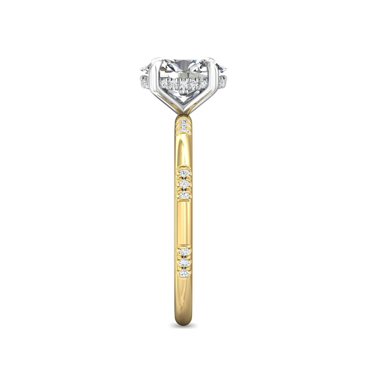 1/7ct. t.w. Diamond Engagement Ring in 14K Yellow and White Gold