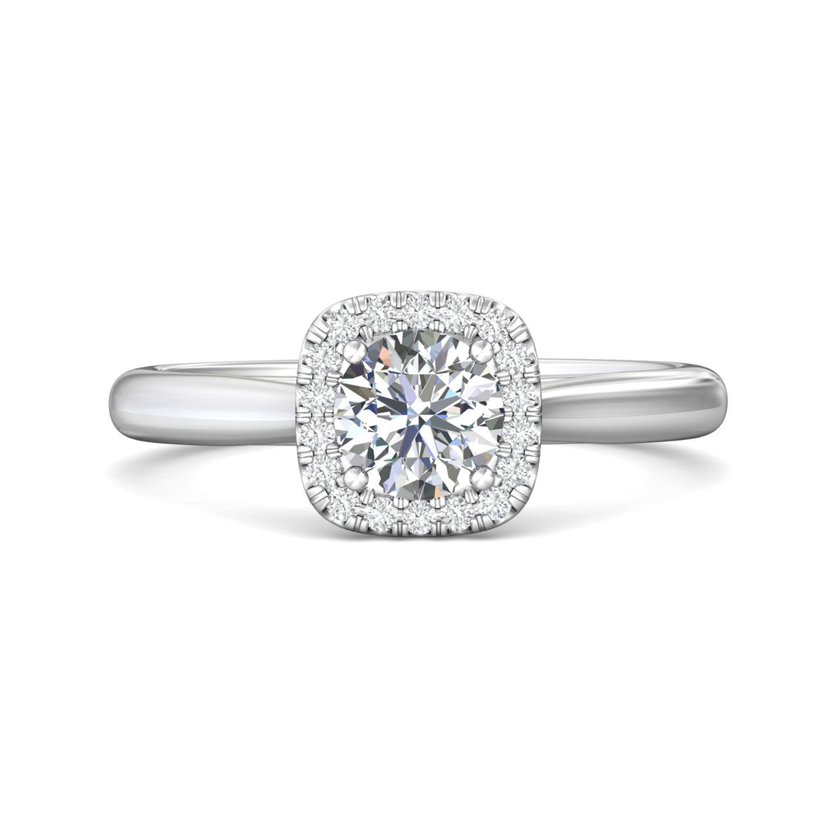 1/7ct. t.w. Diamond Engagement Ring in 14K White Gold