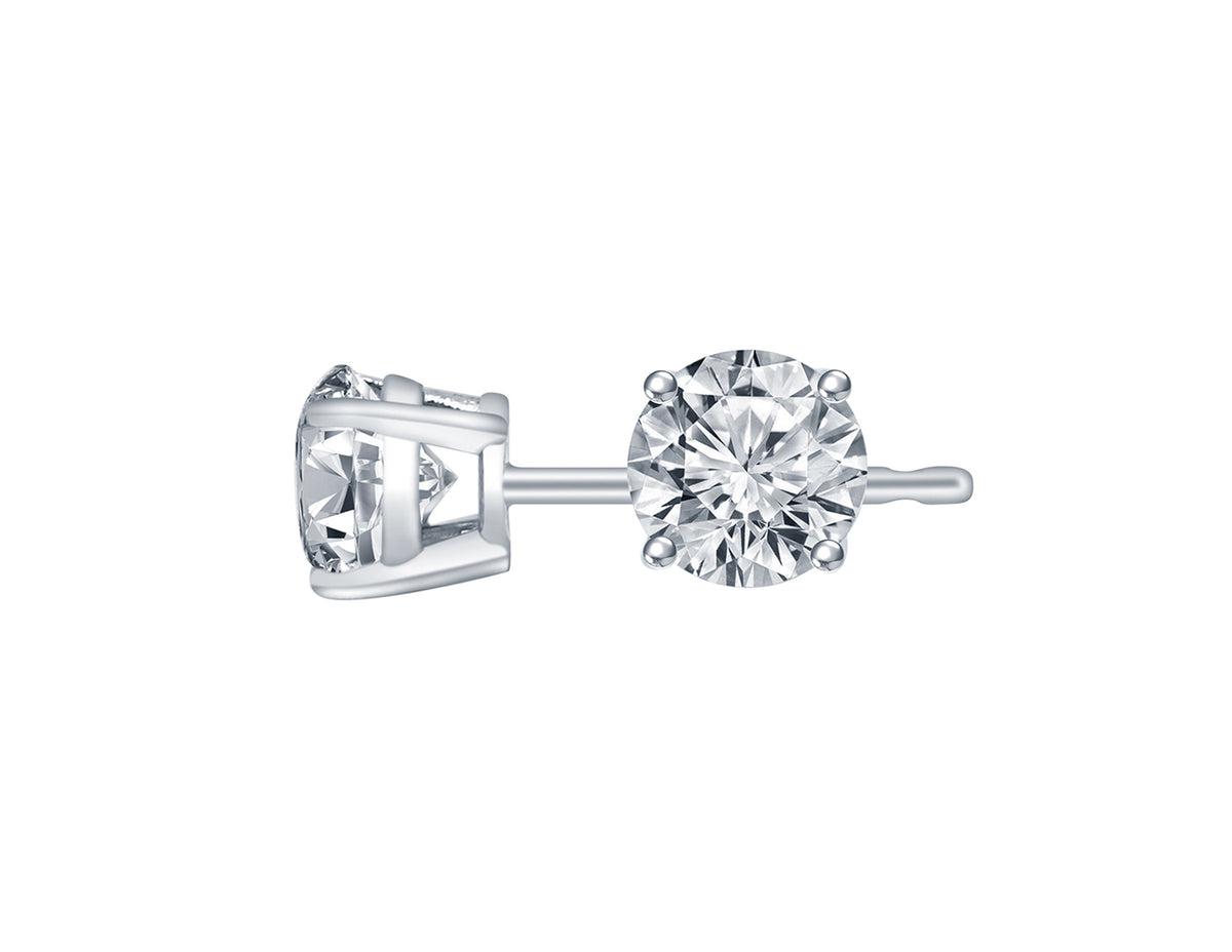 1ct. t.w. Diamond Stud Earrings in 14K White Gold