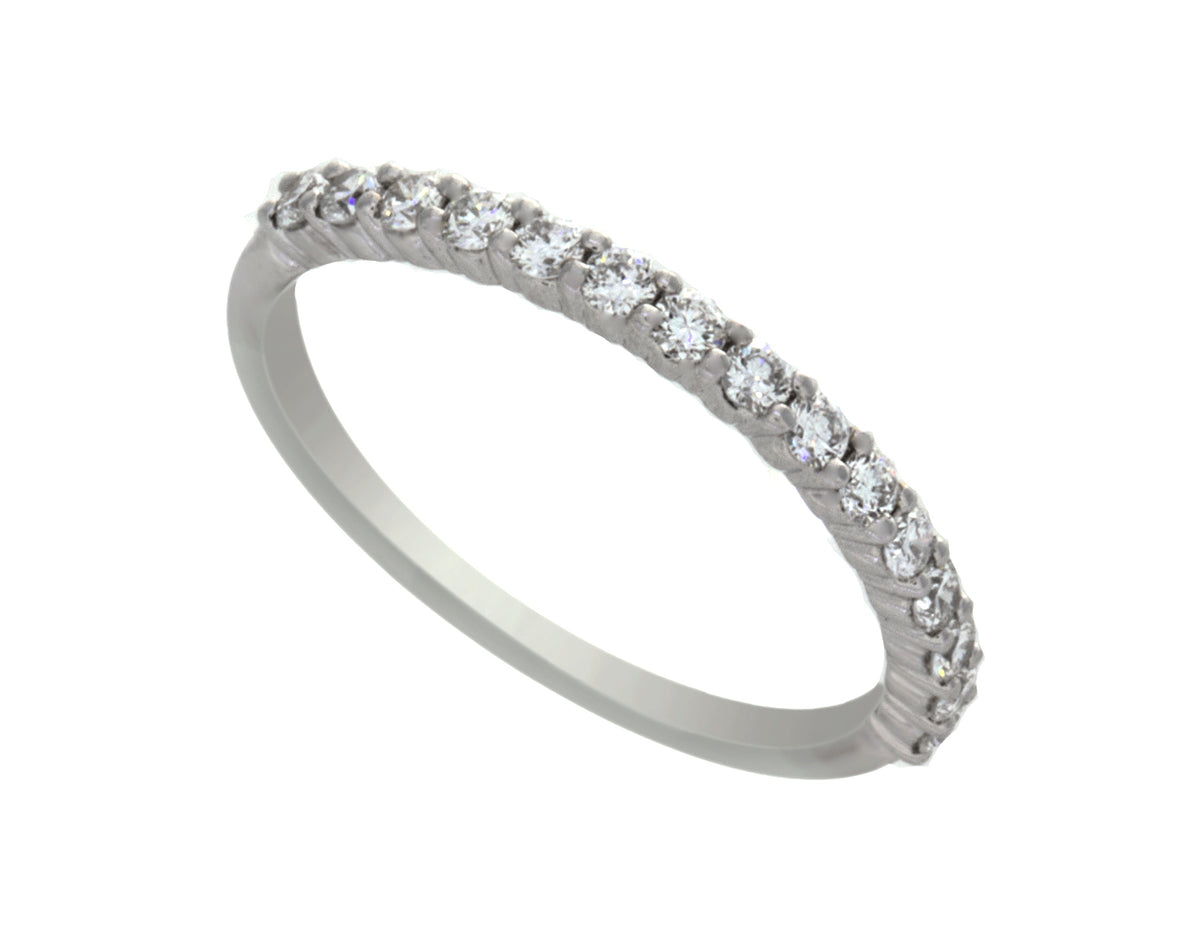1/3ct. t.w. Round Diamond Anniversary Ring in 14K White Gold