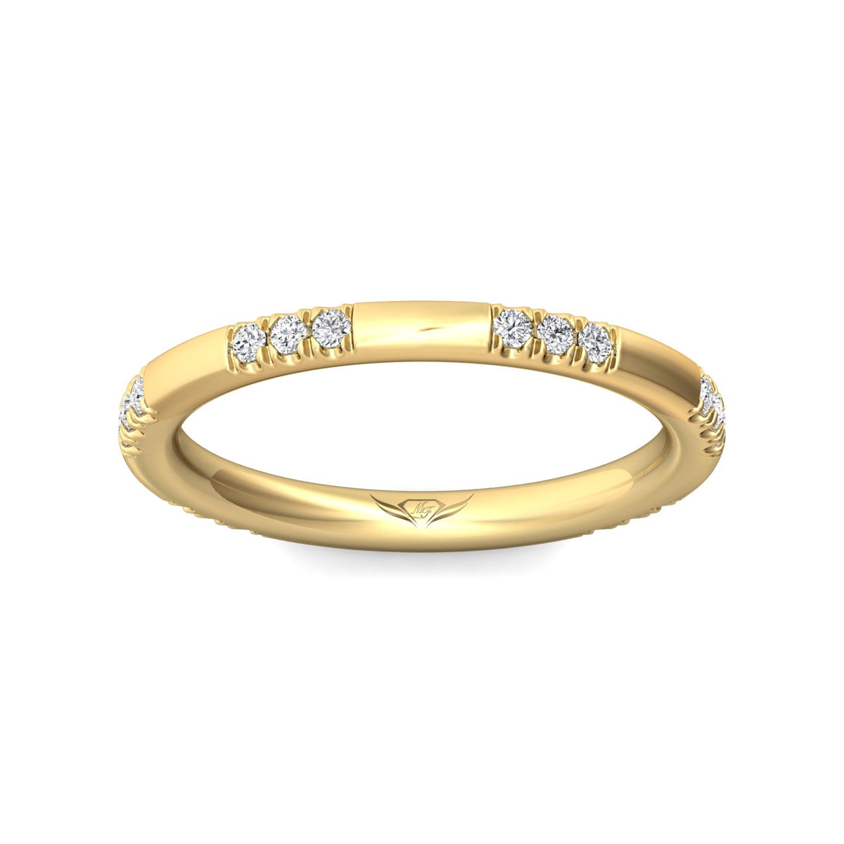 1/5ct. t.w. Diamond Wedding Band in 14K Yellow Gold