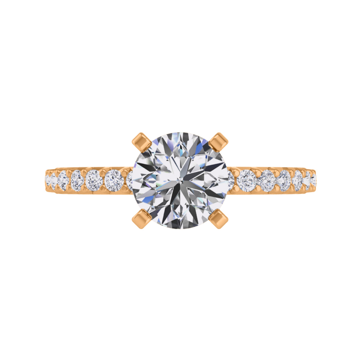 1/4ct. t.w. Diamond Engagement Ring in 14K Yellow Gold