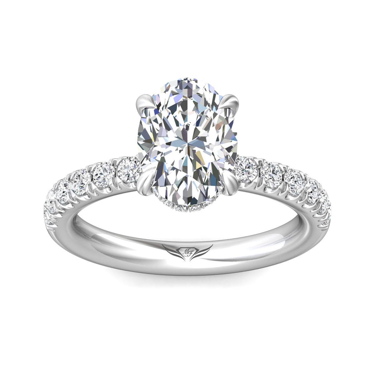1/2ct. t.w. Diamond Engagement Ring in 14K White Gold