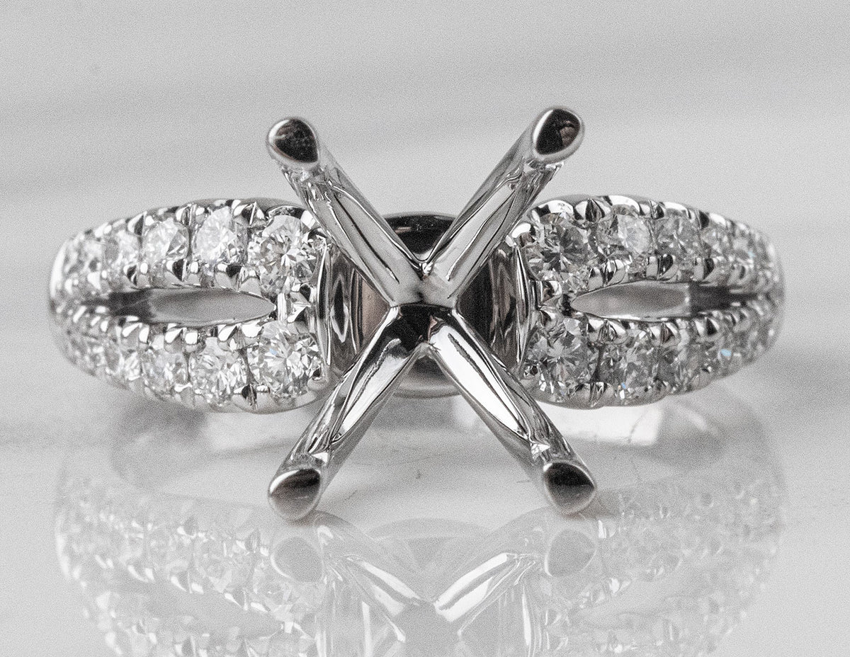 1/2ct. t.w. Diamond Engagement Ring in 14K White Gold