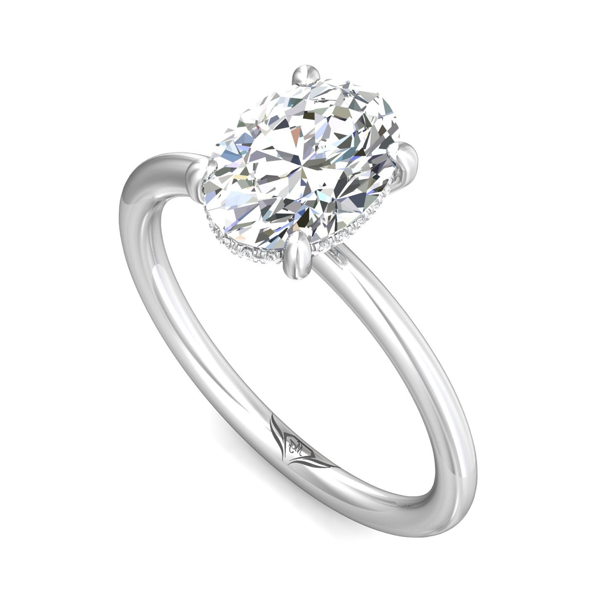 .06ct. t.w. Diamond Engagement Ring in 14K White Gold