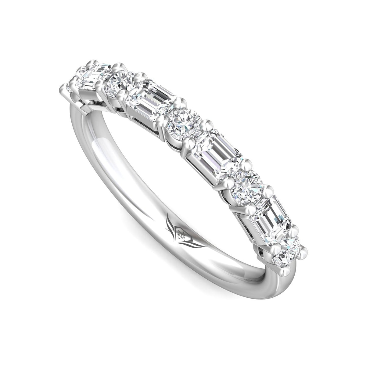 7/8ct. t.w. Diamond Anniversary Ring in 14K White Gold
