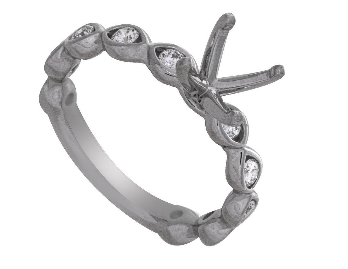 1/2ct. t.w. Kessler 81 Diamond Engagement Ring in Platinum