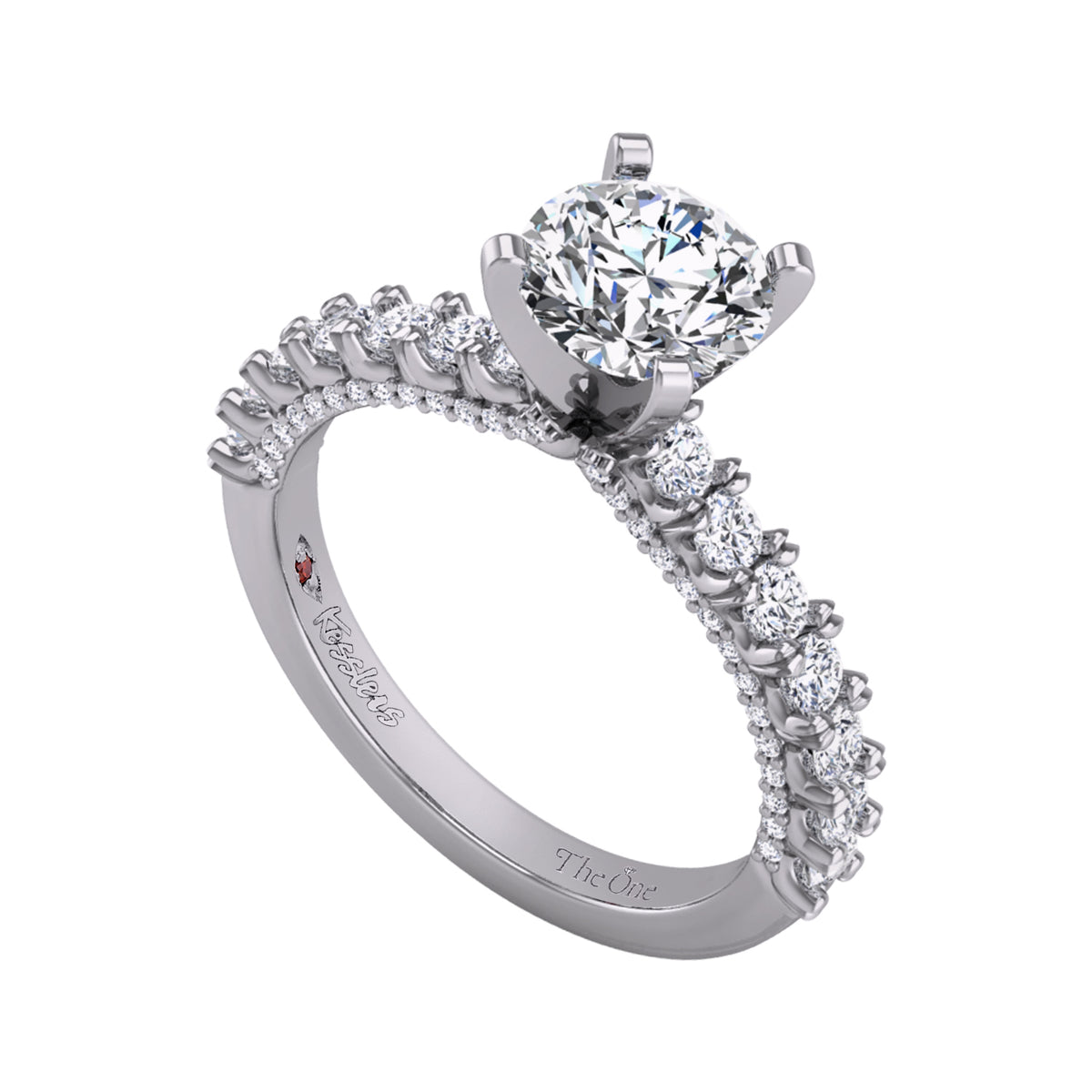 3/4ct. t.w. Diamond Engagement Ring in 14K White Gold
