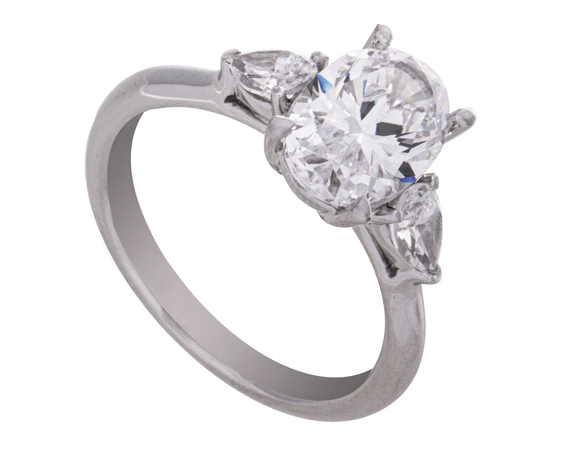 2/5ct. t.w. Newborn Lab Created Diamond Engagement Ring in 14K White Gold