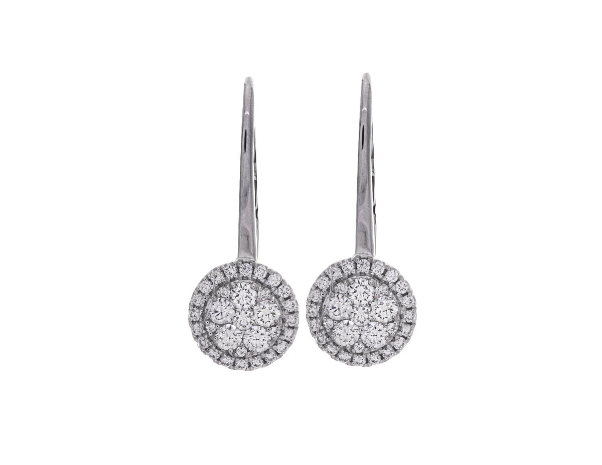 5/8ct. t.w. Diamond Drop Earrings in 14K White Gold