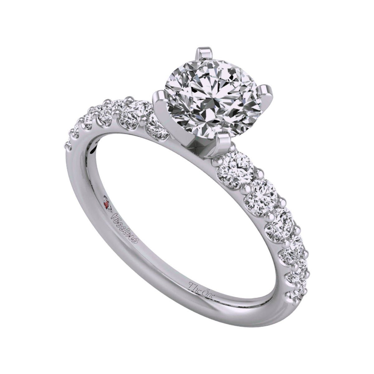 1/2ct. t.w. Diamond Engagement Ring in 14K White Gold