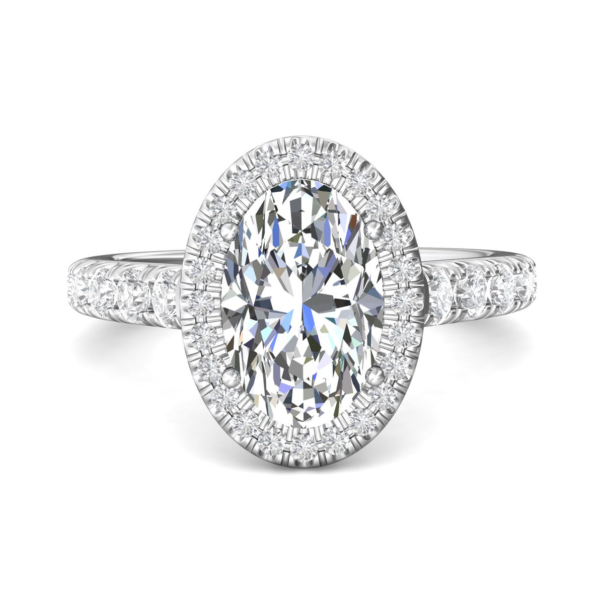3/4ct. t.w. Diamond Engagement Ring in 14K White Gold