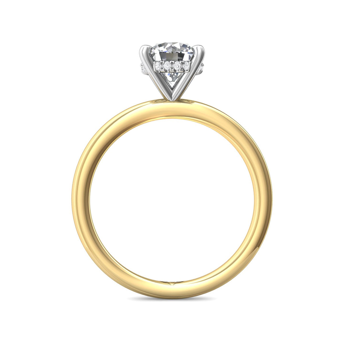 .04ct. t.w. Diamond Engagement Ring in 14K Yellow & White Gold
