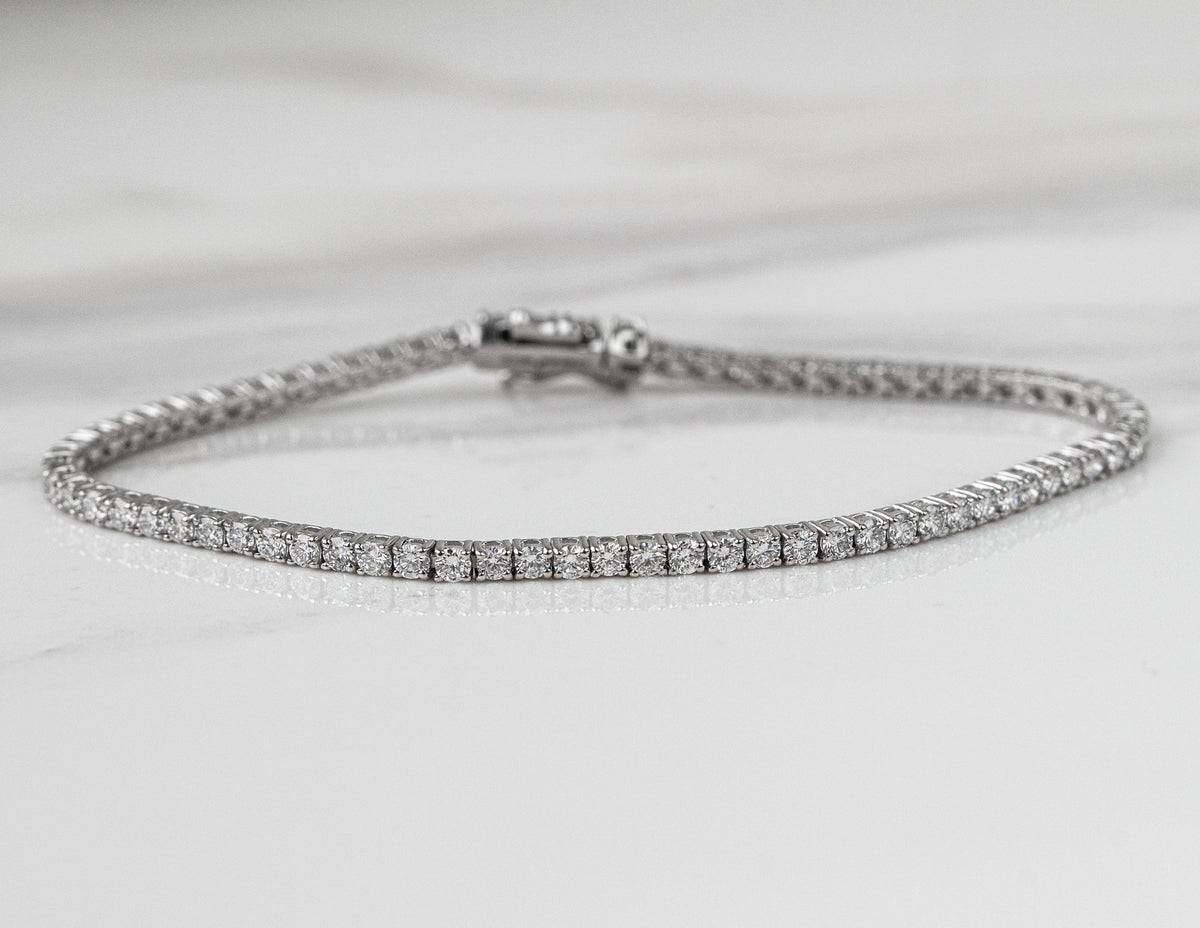 3ct. t.w. Newborn Lab Created Diamond Tennis Bracelet in 14K White Gold