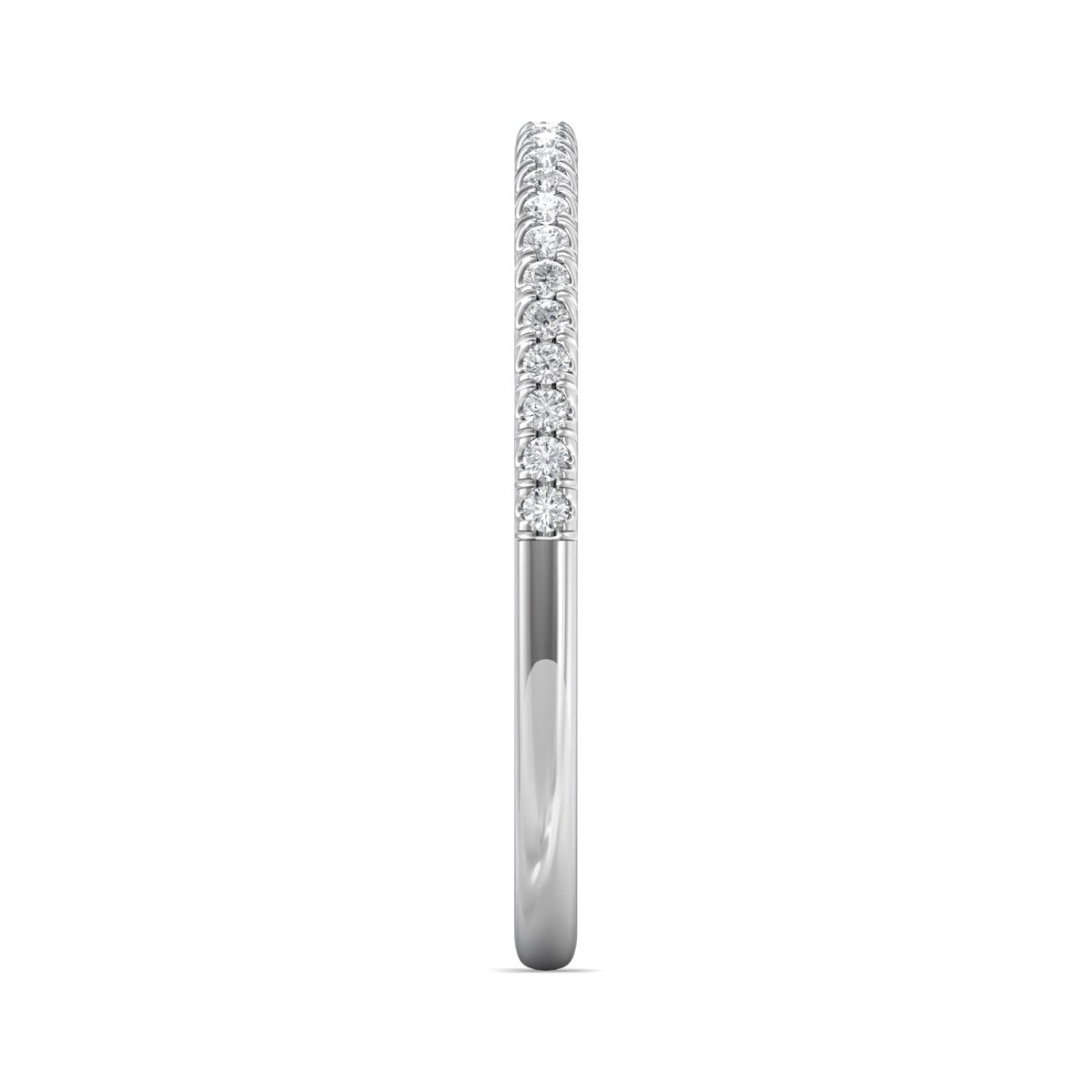 1/7ct. t.w. Round Cut Diamond Wedding Ring in 14K White Gold