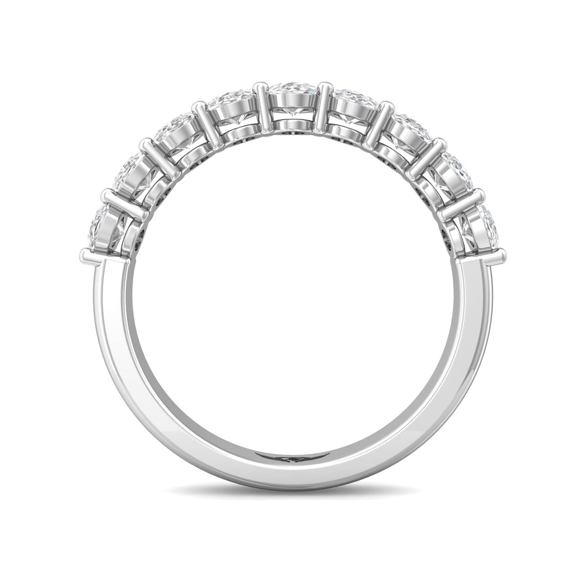 1 1/3ct. t.w. Diamond Wedding Band in 14K White Gold