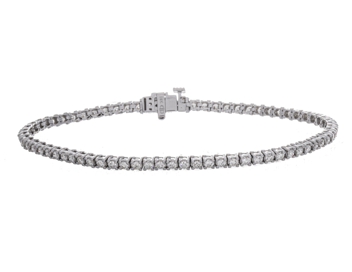 2ct. t.w. Diamond Tennis Bracelet in 14K White Gold