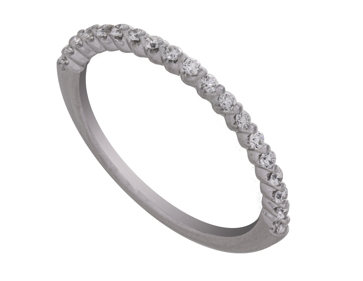 1/5ct. t.w. Newborn Lab Created Diamond Wedding Band in 14K White Gold