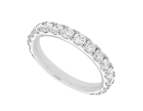 1 1/2ct. t.w. Diamond Anniversary Ring in 14K White Gold