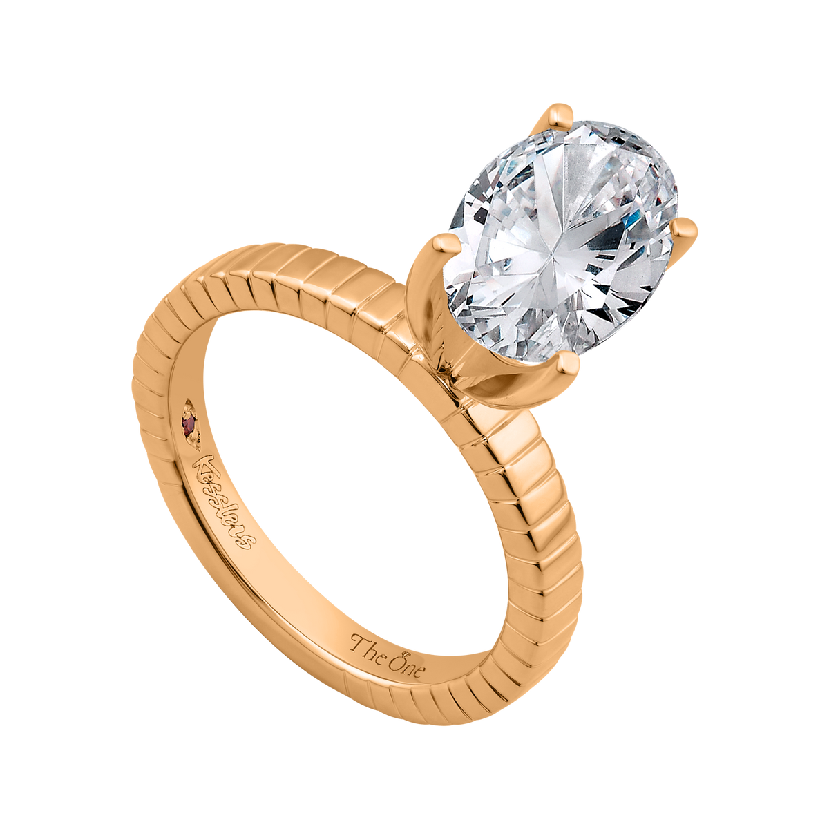 3mm Solitaire Engagement Ring in 14K Yellow Gold