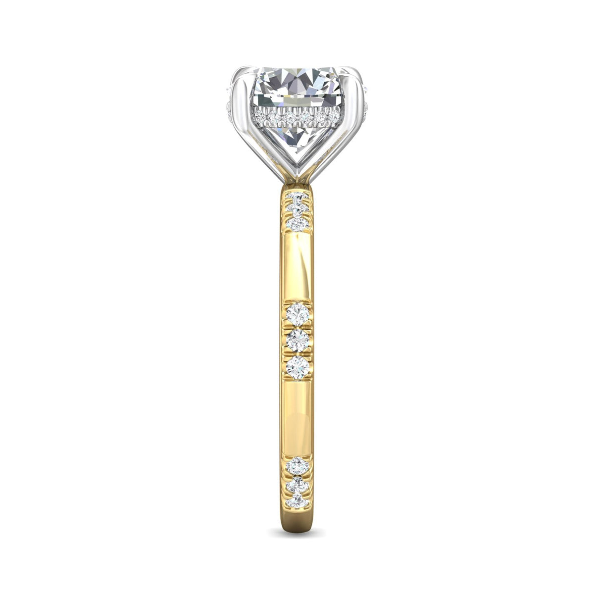 1/4ct. t.w. Diamond Engagement Ring in 14K Yellow and White Gold