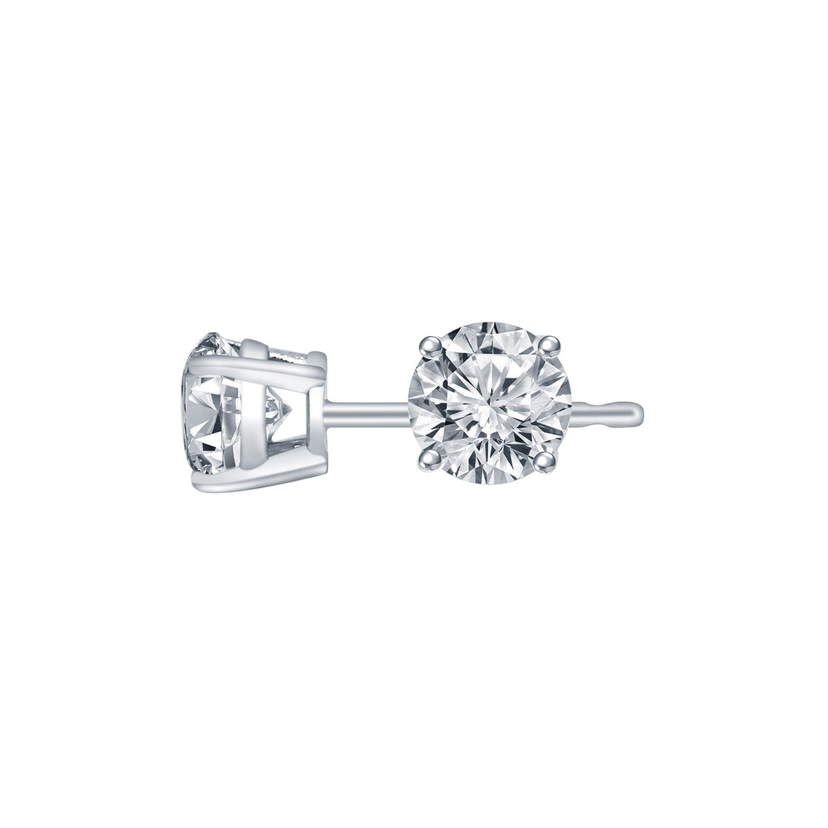 1/10ct. t.w. Diamond Stud Earrings in 14K White Gold