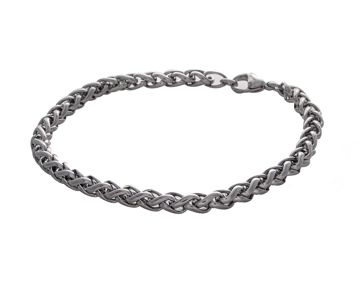 8" Stainless Steel Chain Bracelet