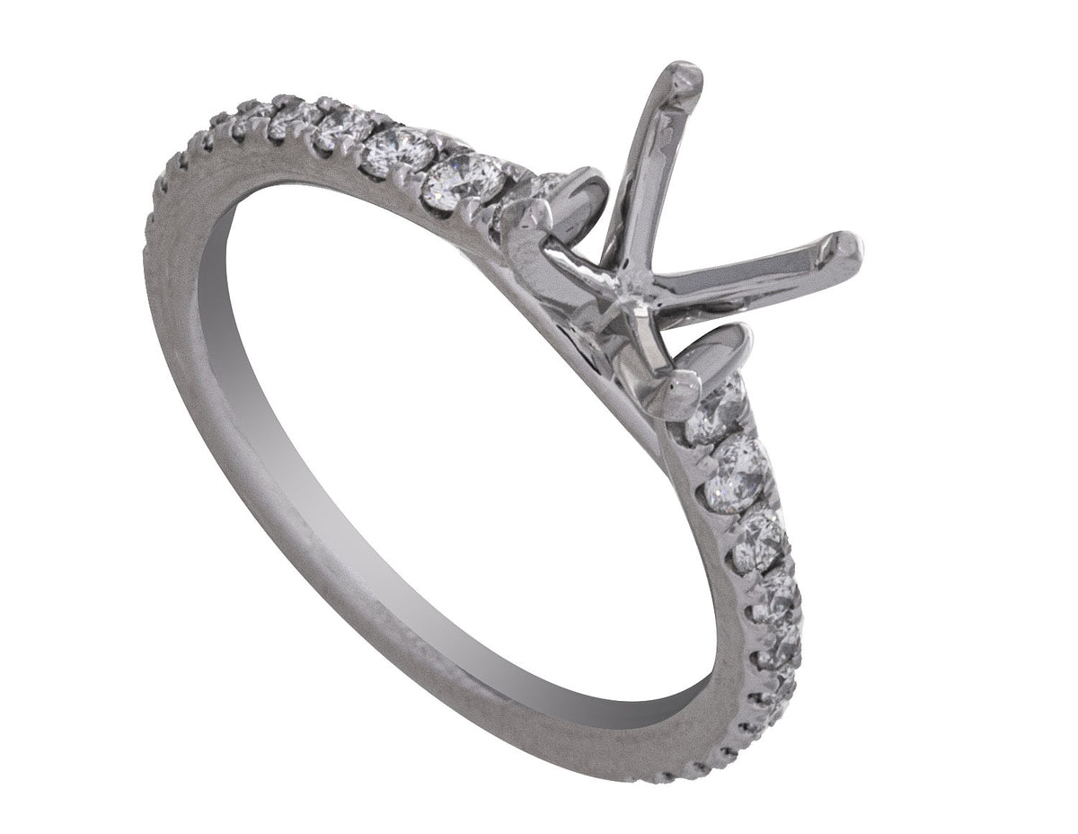 2/5ct. t.w. Kessler 81 Diamond Engagement Ring in Platinum