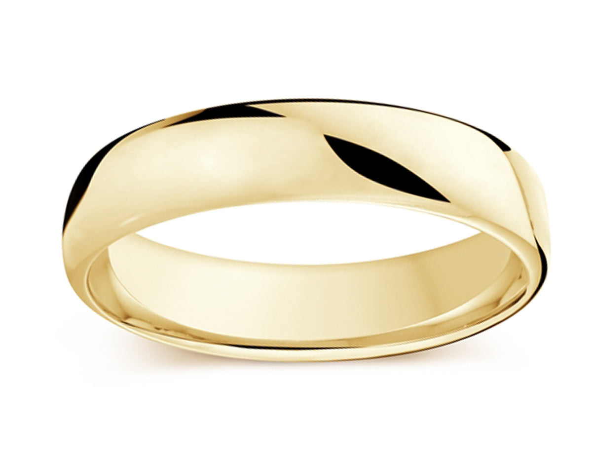 5.5mm Euro Wedding Ring in 14K Yellow Gold