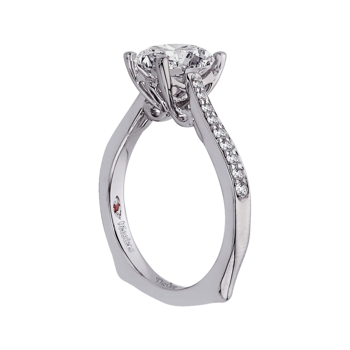 1/6ct. t.w. Diamond Engagement Ring in 14K White Gold