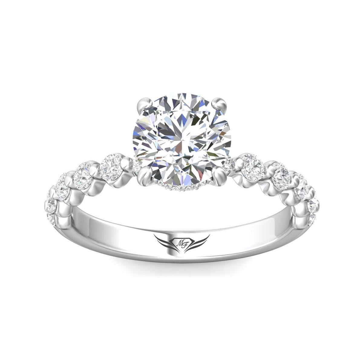 1/2ct. t.w. Diamond Engagement Ring in 14K White Gold