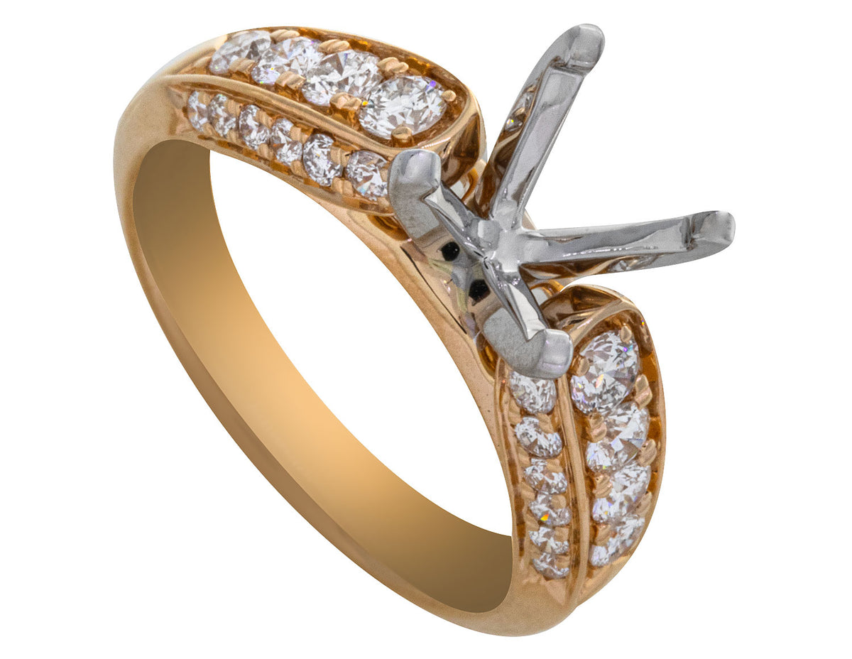 3/4ct. t.w. Diamond Engagement Ring in 14K Yellow Gold